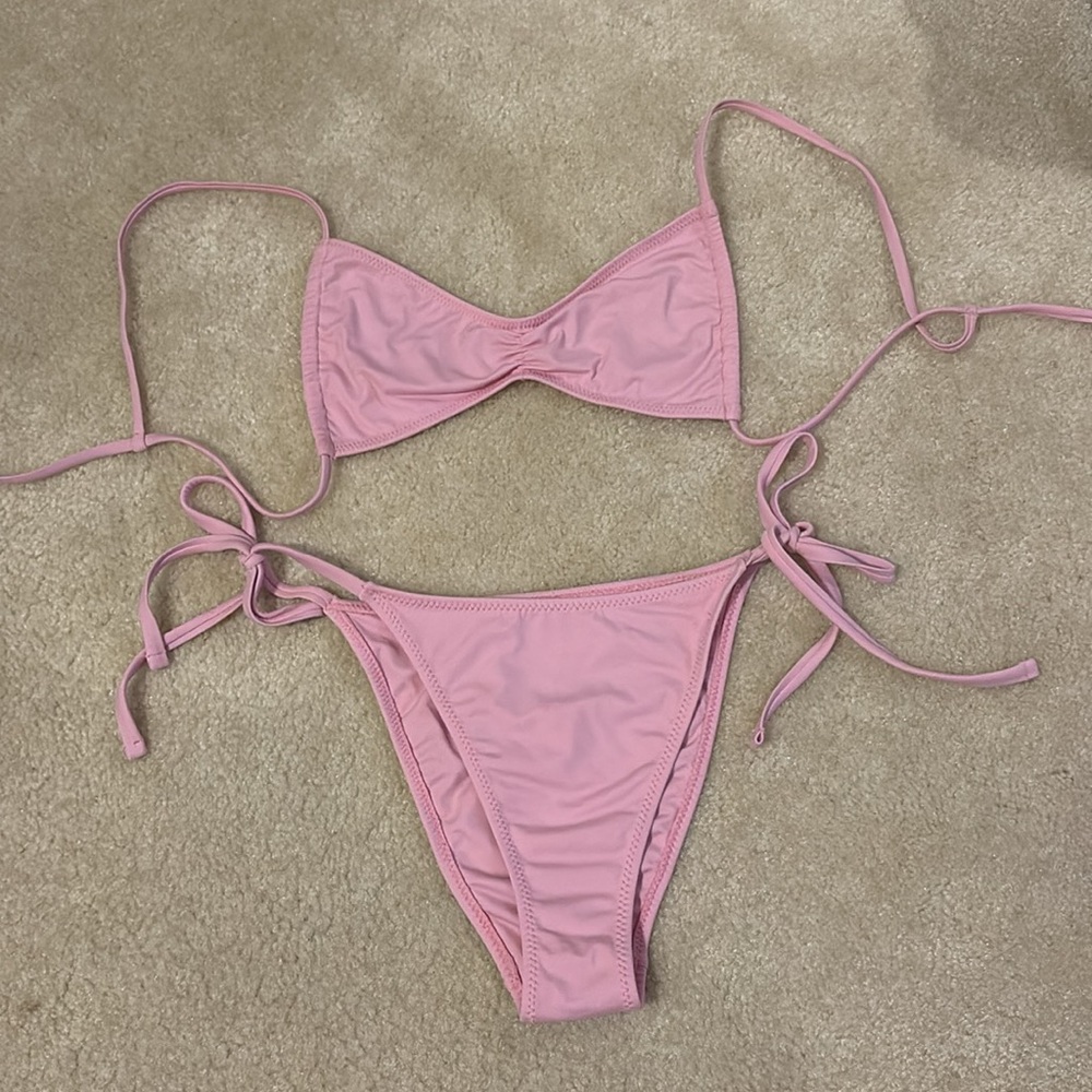 PacSun Light Pink Tie-Side Bikini Bottom - Picture 7 of 8